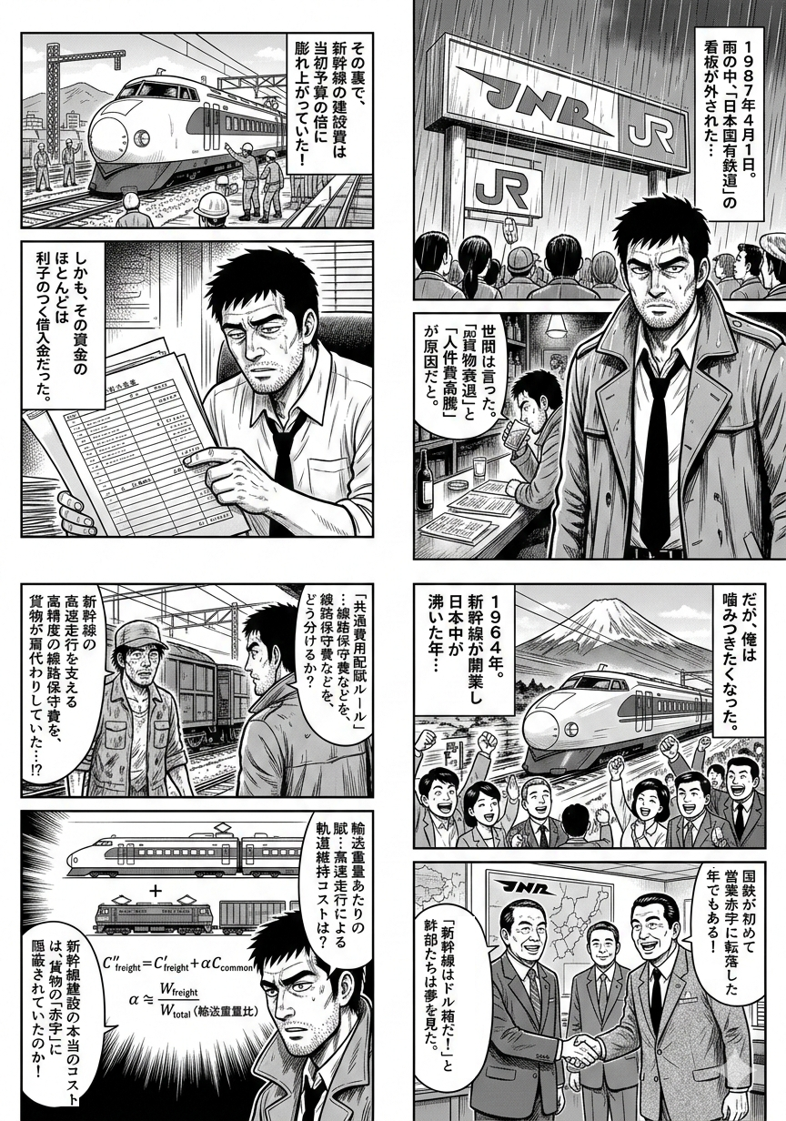 赤字構造の再検証、日本国有鉄道の大規模旅客投資と費用配賦 | all
