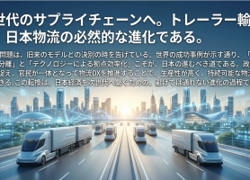 グローバル・スタンダードとしてのトレーラー輸送と日本における普及の障壁および生産性向上策