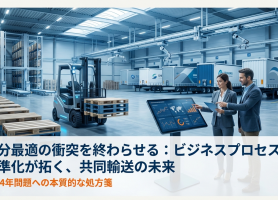 部分最適の衝突を終わらせる：共同輸送の成否を分けるビジネスプロセスの標準化