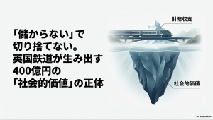 「儲からない」で切り捨てない。英国鉄道RSVTが見せる400億円の社会的価値