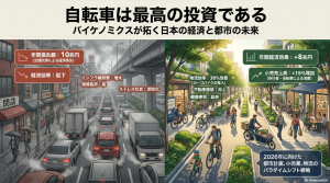 「自転車は最高の投資」バイケノミクスが拓く日本の経済と都市の未来