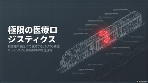 極限の医療ロジスティクス】制空権不完全下で機能する、NATO鉄道MEDEVACと病院列車の物理規格