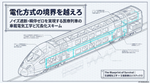 電化方式の境界を越えろ！ノイズ遮断・瞬停ゼロを実現する医療列車の車載電気工学と冗長化スキーム