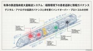 有事の鉄道傷病者大量輸送における患者追跡および医療情報伝達システム