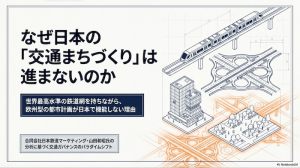 【P9】なぜ日本の交通まちづくりは難しいのか 世界比較から見えてくる機能分断