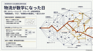 【T3】物流が数学になった日 ORは物流研究を「経路最適化」でなく「資源配分の最適化」へ変えたのか